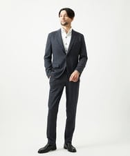 MNDCI06490 MICHEL KLEIN HOMME(ミッシェルクラン オム) 【セットアップ】グレンチェック柄テーラードジャケット ダークグレー