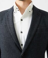 MNDCI06490 MICHEL KLEIN HOMME(ミッシェルクラン オム) 【セットアップ】グレンチェック柄テーラードジャケット ダークグレー
