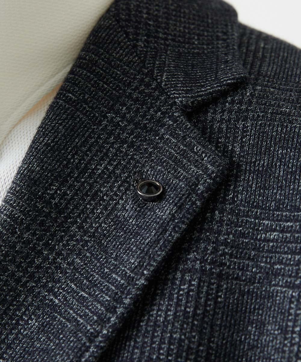 MNDCI06490 MICHEL KLEIN HOMME(ミッシェルクラン オム) 【セットアップ】グレンチェック柄テーラードジャケット ダークグレー