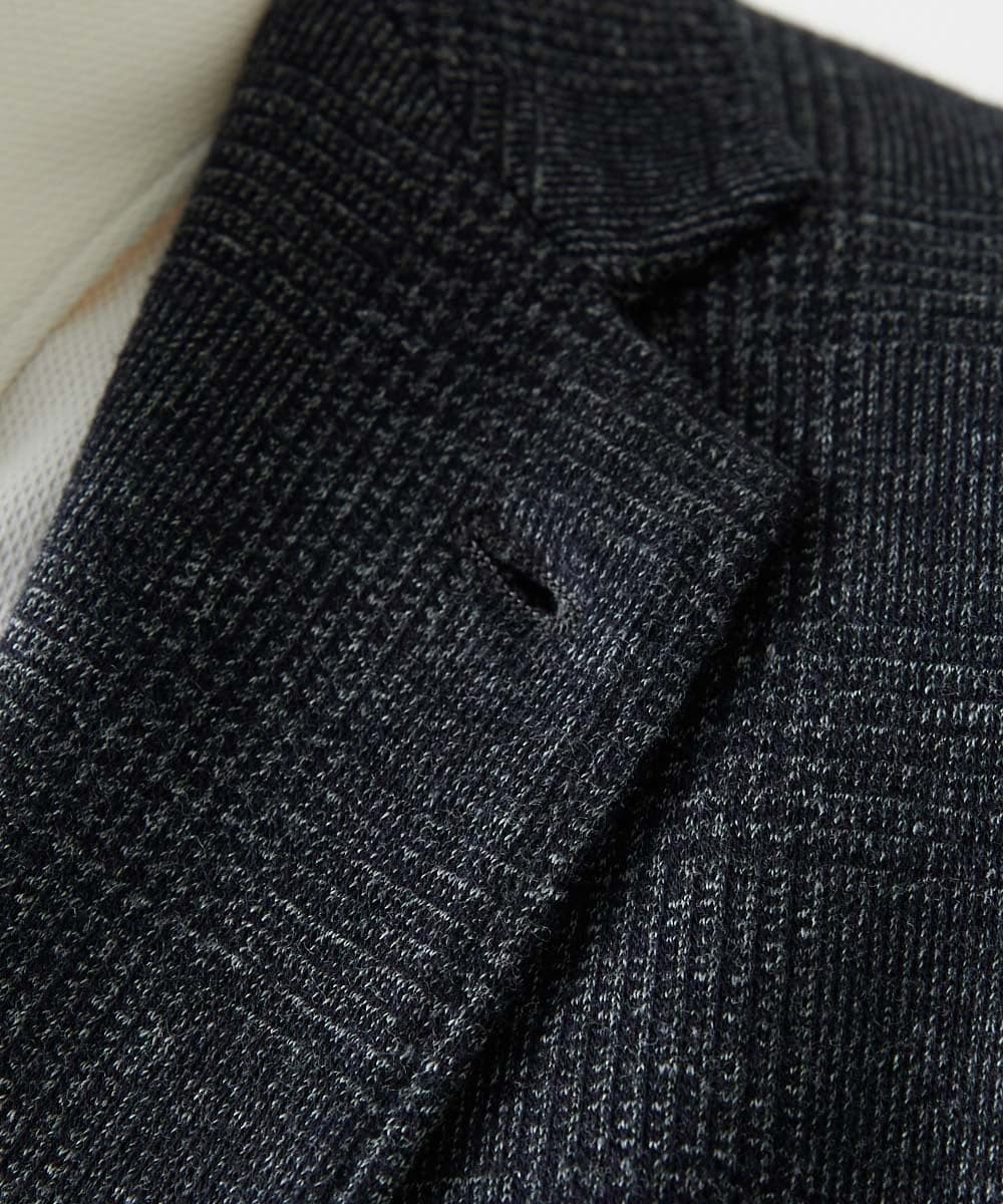 MNDCI06490 MICHEL KLEIN HOMME(ミッシェルクラン オム) 【セットアップ】グレンチェック柄テーラードジャケット ダークグレー