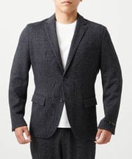 MNDCI07490 MICHEL KLEIN HOMME(ミッシェルクラン オム) 【BODY MAKE】【セットアップ】グレンチェック柄テーラードジャケット ダークグレー