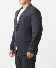 MNDCI07490 MICHEL KLEIN HOMME(ミッシェルクラン オム) 【BODY MAKE】【セットアップ】グレンチェック柄テーラードジャケット ダークグレー
