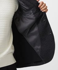 MNDDA51430 MICHEL KLEIN HOMME(ミッシェルクラン オム) ジャガードコンバーチブルジャケット セットアップ ブラック