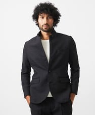 MNDDA51430 MICHEL KLEIN HOMME(ミッシェルクラン オム) ジャガードコンバーチブルジャケット セットアップ ブラック