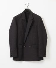 MNDDA52450 MICHEL KLEIN HOMME(ミッシェルクラン オム) ジャガードダブルジャケット セットアップ ブラック