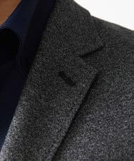 MNDDC09430 MICHEL KLEIN HOMME(ミッシェルクラン オム) ツィード調ストレッチテーラードジャケット セットアップ ダークグレー