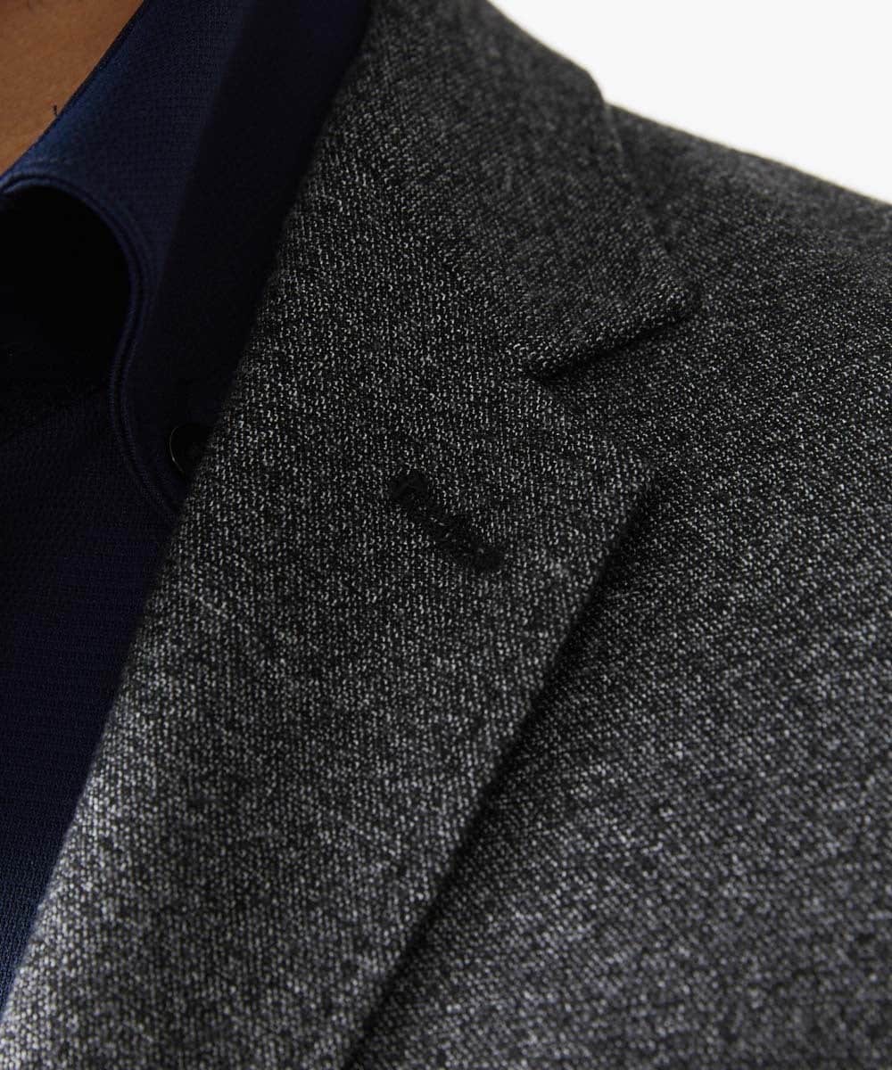 MNDDC09430 MICHEL KLEIN HOMME(ミッシェルクラン オム) ツィード調ストレッチテーラードジャケット セットアップ ダークグレー