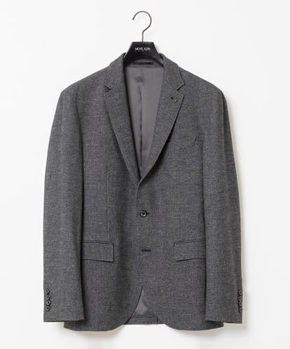 MNDDC09430 MICHEL KLEIN HOMME ツィード調ストレッチテーラードジャケット セットアップ