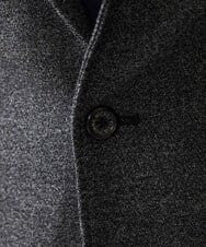 MNDDC09430 MICHEL KLEIN HOMME(ミッシェルクラン オム) ツィード調ストレッチテーラードジャケット セットアップ ダークグレー