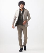 MNDDC59450 MICHEL KLEIN HOMME(ミッシェルクラン オム) スエードコンバーチブルジャケット ベージュ
