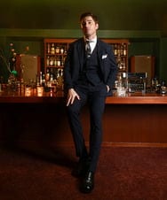 MNDDD01430 MICHEL KLEIN HOMME(ミッシェルクラン オム) 【セットアップ】3ピース対応テーラードジャケット ネイビー