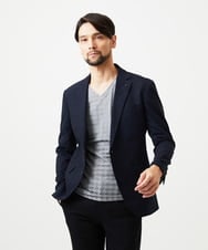 MNDDD01430 MICHEL KLEIN HOMME(ミッシェルクラン オム) 【セットアップ】3ピース対応テーラードジャケット ネイビー