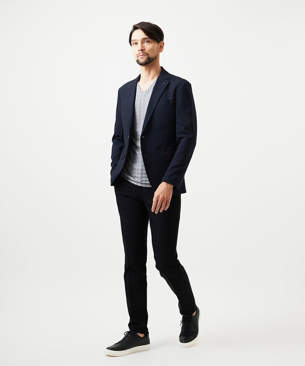 MNDDD01430 MICHEL KLEIN HOMME(ミッシェルクラン オム) 【セットアップ】3ピース対応テーラードジャケット ネイビー