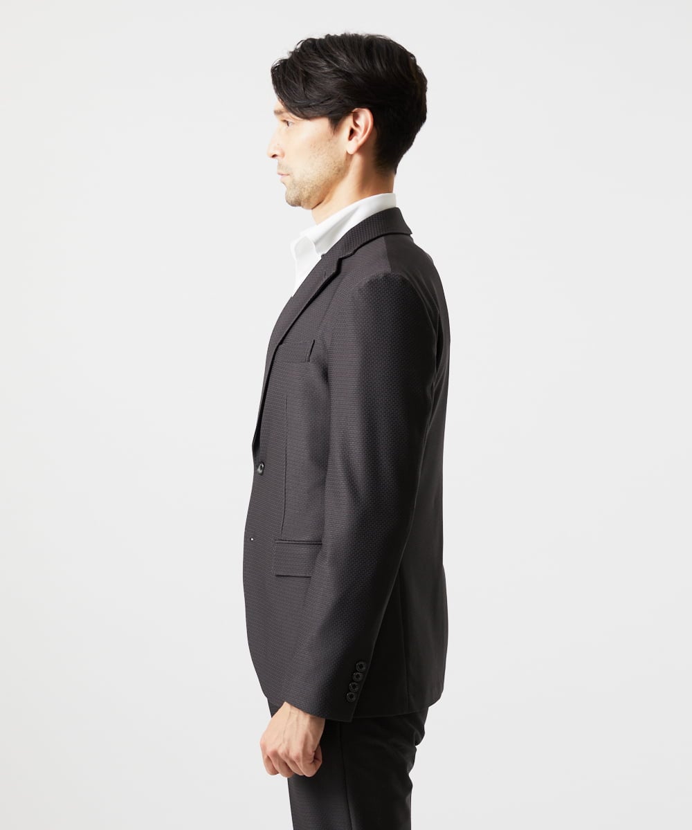 MNDDD09430 MICHEL KLEIN HOMME(ミッシェルクラン オム) トリコットストレッチテーラードジャケット ダークグレー
