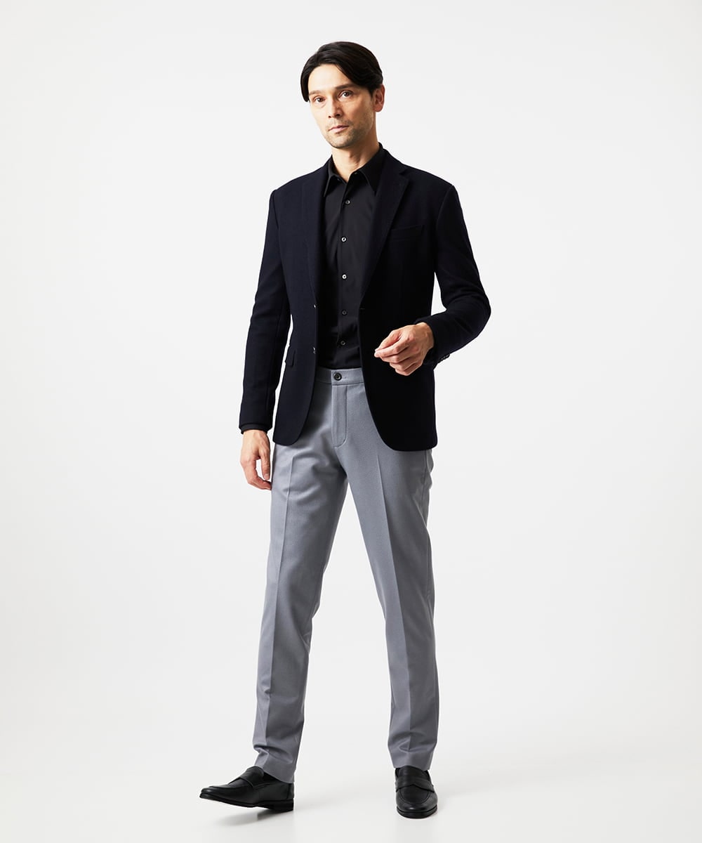 MNDDD60600 MICHEL KLEIN HOMME(ミッシェルクラン オム) ウールテーラードジャケット ネイビー