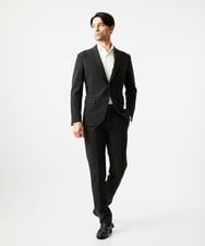 MNDDF05490 MICHEL KLEIN HOMME(ミッシェルクラン オム) ストライプテーラードジャケット ブラウン