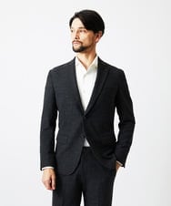 MNDDF05490 MICHEL KLEIN HOMME(ミッシェルクラン オム) ストライプテーラードジャケット ダークグレー