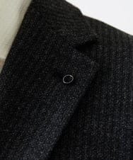 MNDDF05490 MICHEL KLEIN HOMME(ミッシェルクラン オム) ストライプテーラードジャケット ダークグレー