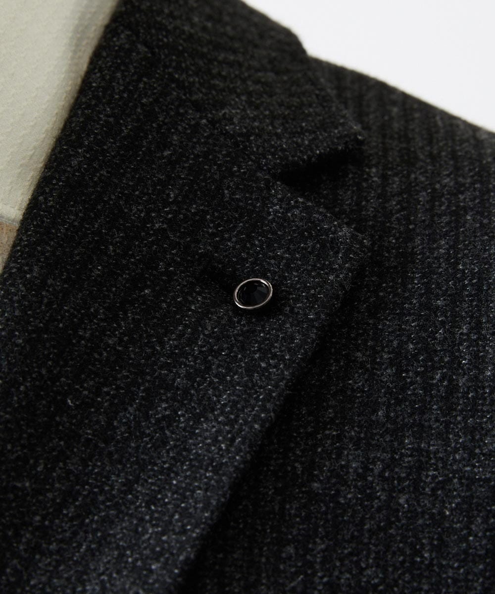 MNDDF05490 MICHEL KLEIN HOMME(ミッシェルクラン オム) ストライプテーラードジャケット ダークグレー