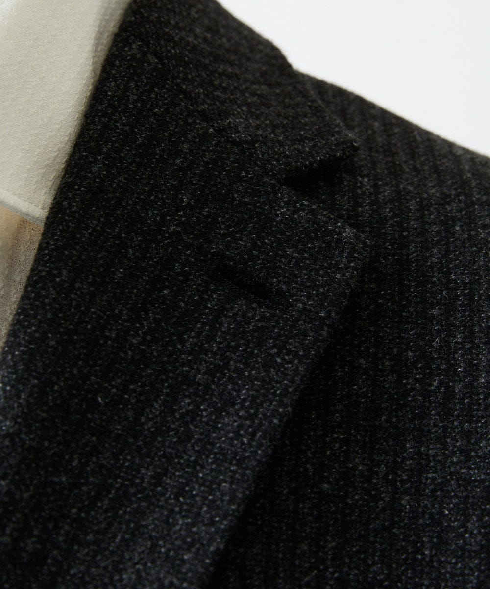 MNDDF05490 MICHEL KLEIN HOMME(ミッシェルクラン オム) ストライプテーラードジャケット ダークグレー