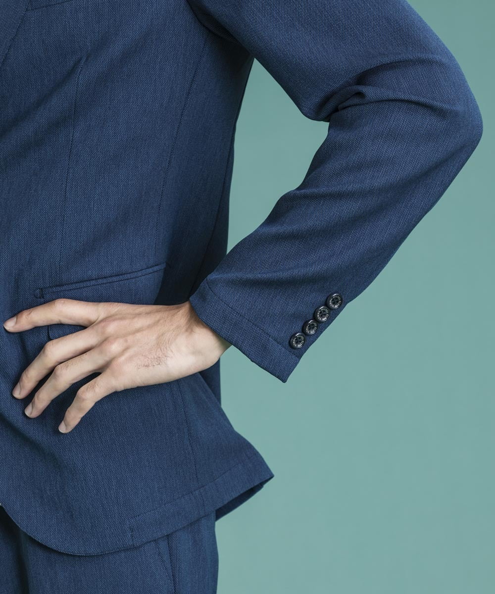 MNDDS01390 MICHEL KLEIN HOMME(ミッシェルクラン オム) オックステーラードジャケット ブルー(55)