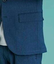 MNDDS01390 MICHEL KLEIN HOMME(ミッシェルクラン オム) オックステーラードジャケット ブルー(55)