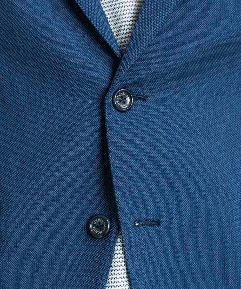 MNDDS01390 MICHEL KLEIN HOMME(ミッシェルクラン オム) オックステーラードジャケット ブルー(55)