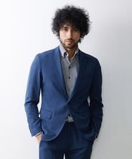 MNDDS01390 MICHEL KLEIN HOMME(ミッシェルクラン オム) オックステーラードジャケット ブルー(55)