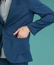 MNDDS01390 MICHEL KLEIN HOMME(ミッシェルクラン オム) オックステーラードジャケット ブルー(55)