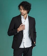 MNDDS01390 MICHEL KLEIN HOMME(ミッシェルクラン オム) オックステーラードジャケット ブラック(94)