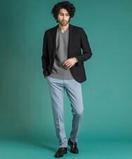 MNDDS01390 MICHEL KLEIN HOMME(ミッシェルクラン オム) オックステーラードジャケット ブラック(94)