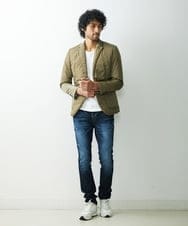 MNDDS49450 MICHEL KLEIN HOMME(ミッシェルクラン オム) パディングテーラージャケット カーキ