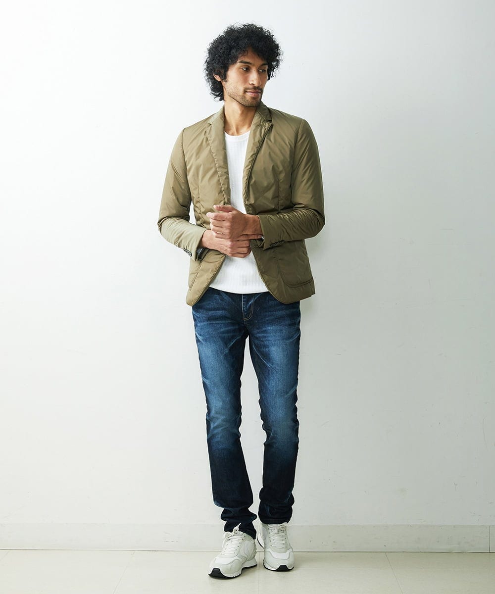 MNDDS49450 MICHEL KLEIN HOMME(ミッシェルクラン オム) パディングテーラージャケット カーキ