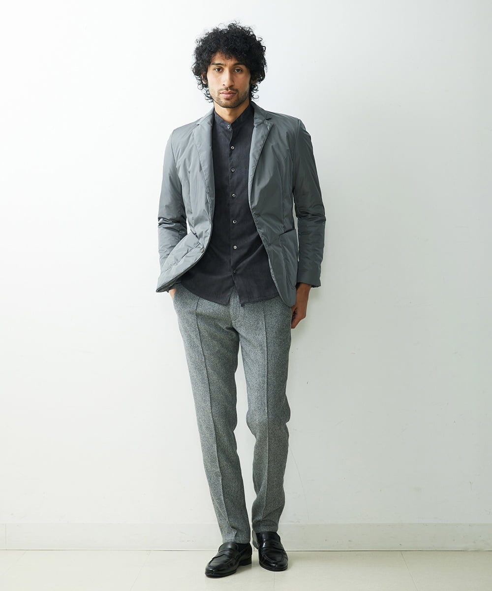 MNDDS49450 MICHEL KLEIN HOMME(ミッシェルクラン オム) パディングテーラージャケット グレー