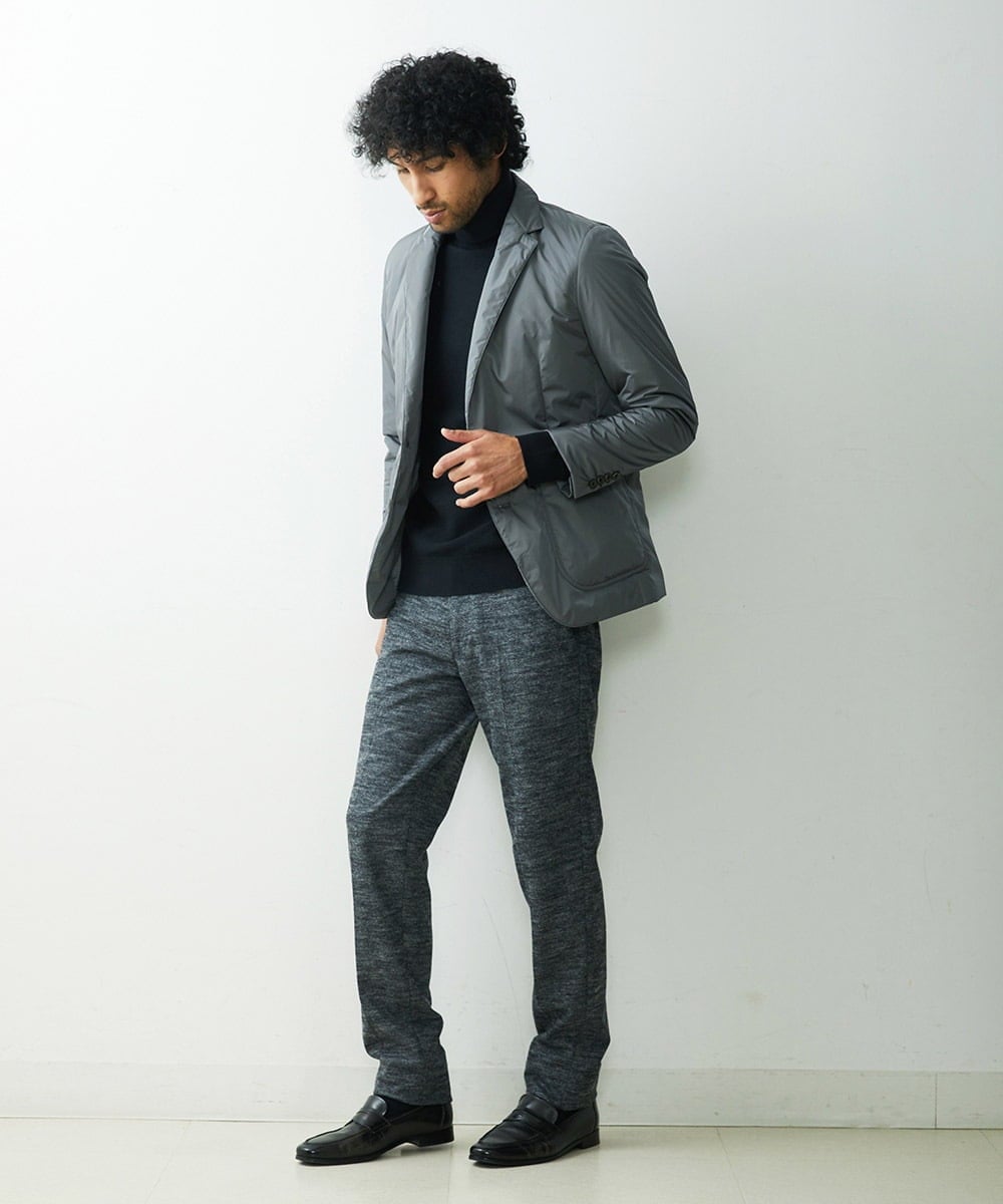 MNDDS49450 MICHEL KLEIN HOMME(ミッシェルクラン オム) パディングテーラージャケット グレー
