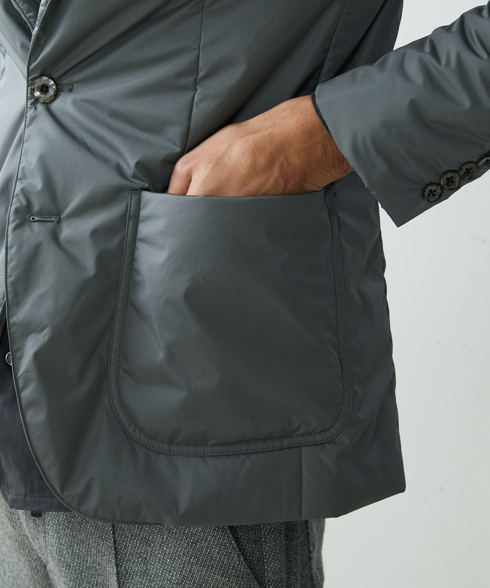 MNDDS49450 MICHEL KLEIN HOMME(ミッシェルクラン オム) パディングテーラージャケット グレー