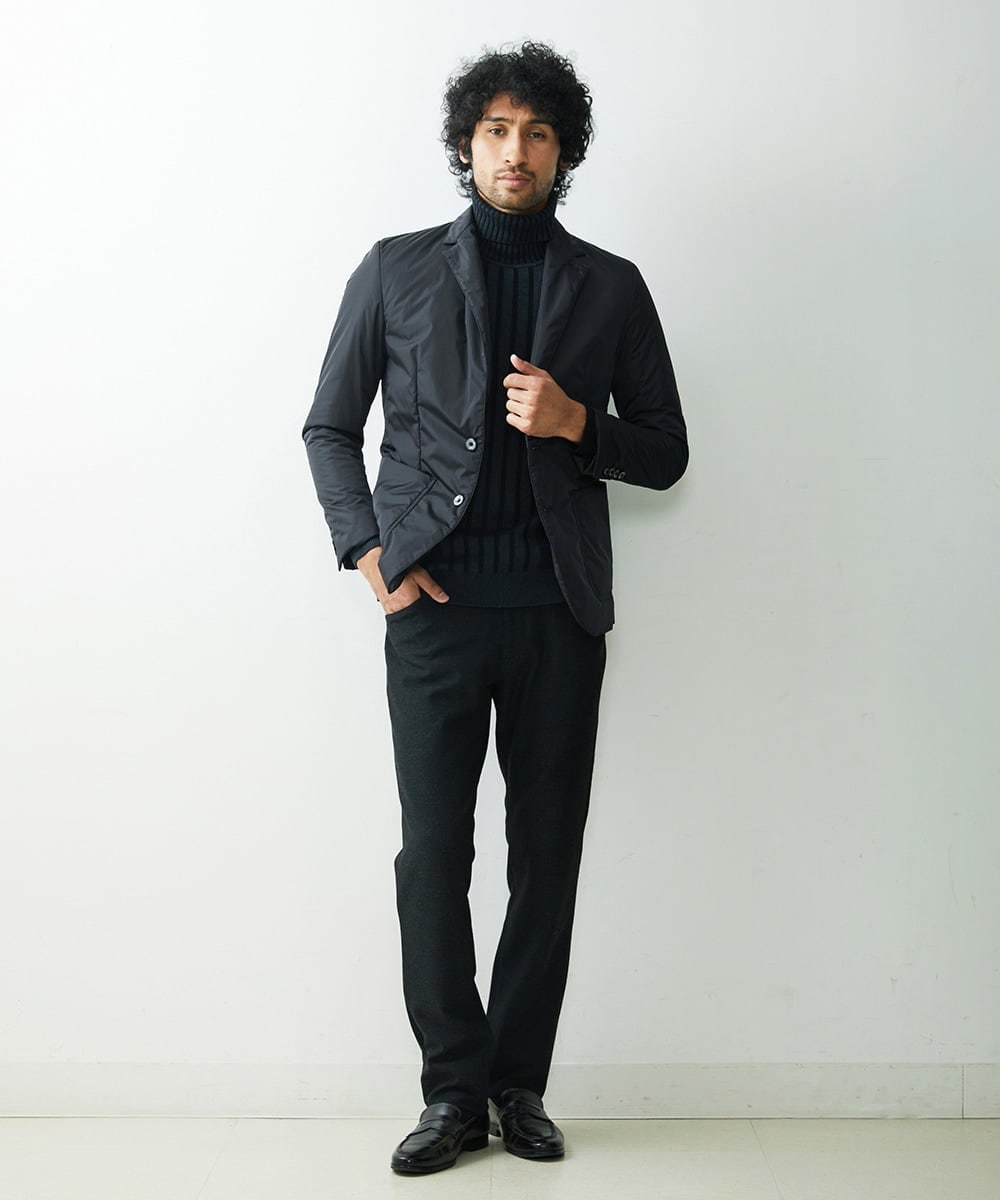 MNDDS49450 MICHEL KLEIN HOMME(ミッシェルクラン オム) パディングテーラージャケット ブラック