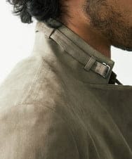 MNDDS50450 MICHEL KLEIN HOMME(ミッシェルクラン オム) 【2022年モデル】ベジタブルスエードコンバーチブルジャケット カーキ