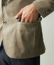 MNDDS50450 MICHEL KLEIN HOMME(ミッシェルクラン オム) 【2022年モデル】ベジタブルスエードコンバーチブルジャケット カーキ