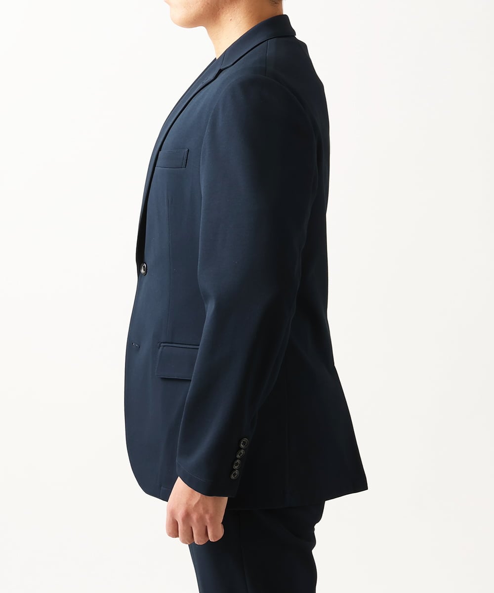 MNDDV02400 MICHEL KLEIN HOMME(ミッシェルクラン オム) 【2024年モデル】BODY MAKE ジャージテーラードジャケット ネイビー