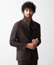 MNDDV51450 MICHEL KLEIN HOMME(ミッシェルクラン オム) ジャガードコンバーチブルジャケット セットアップ パープル(77)