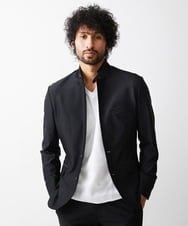 MNDDV51450 MICHEL KLEIN HOMME(ミッシェルクラン オム) ジャガードコンバーチブルジャケット セットアップ ブラック