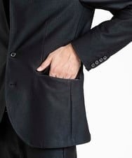 MNDDV51450 MICHEL KLEIN HOMME(ミッシェルクラン オム) ジャガードコンバーチブルジャケット セットアップ ブラック