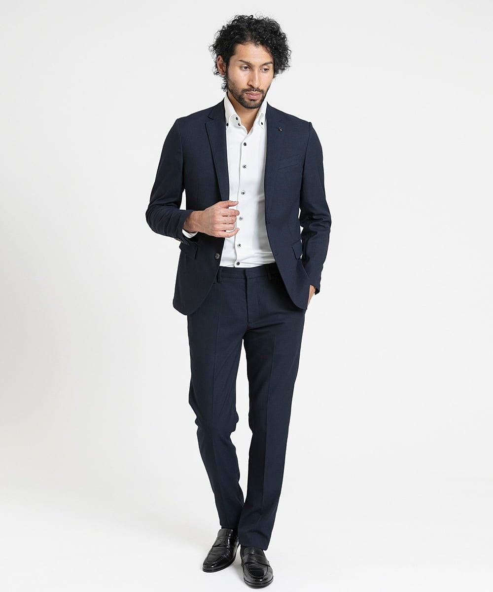 MNDDX04400 MICHEL KLEIN HOMME(ミッシェルクラン オム) ベーシックテーラードジャケット セットアップ ネイビー