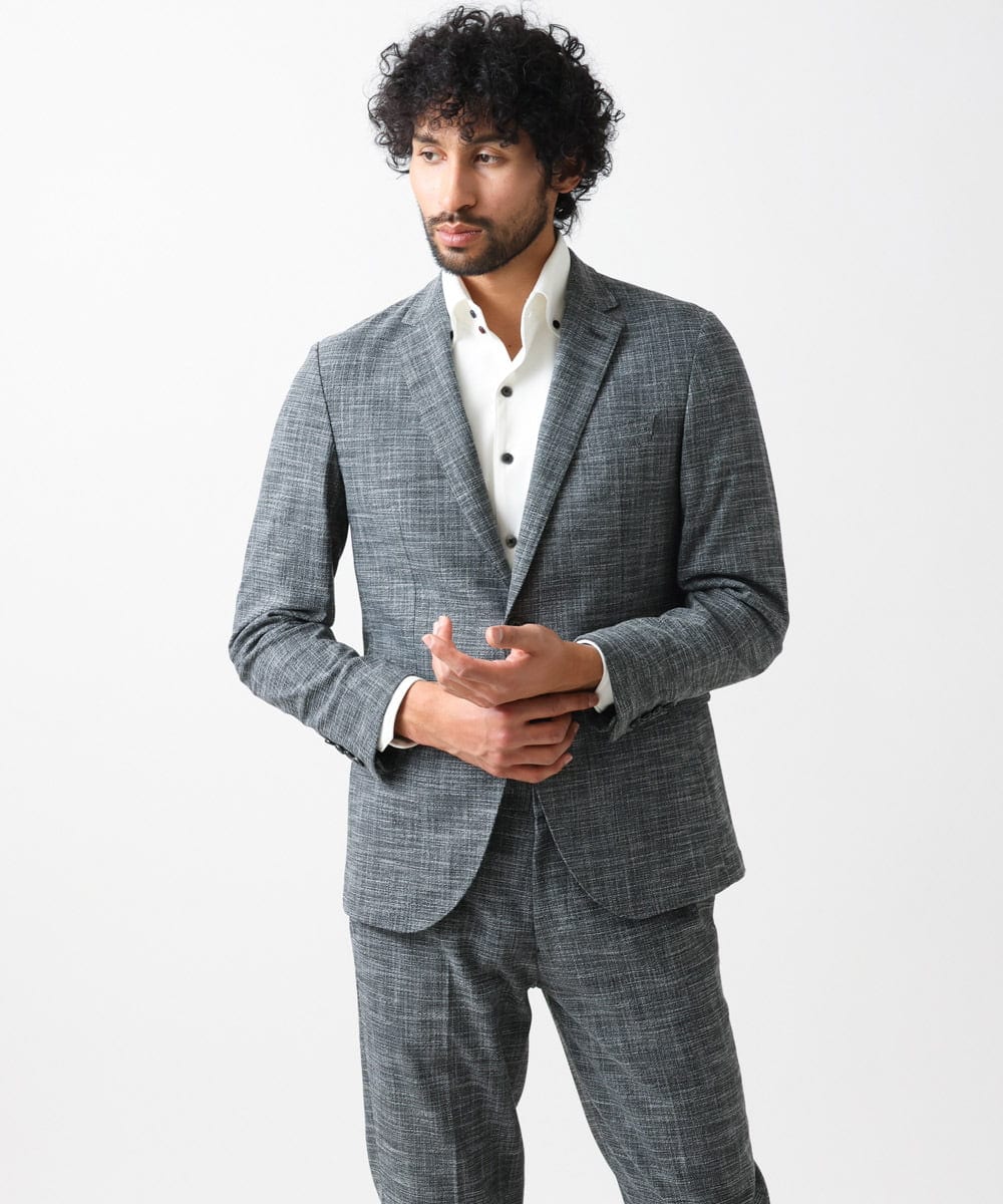 MNDDX04400 MICHEL KLEIN HOMME(ミッシェルクラン オム) ベーシックテーラードジャケット セットアップ グレー