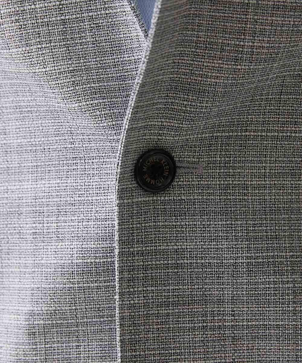 MNDDX05450 MICHEL KLEIN HOMME(ミッシェルクラン オム) ベーシックコンバーチブルジャケット セットアップ ライトグレー