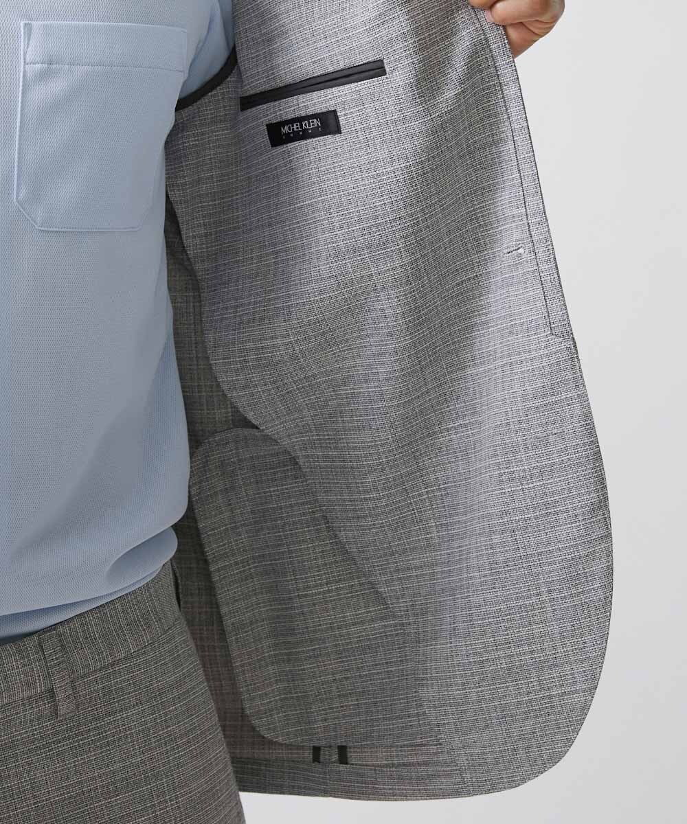 MNDDX05450 MICHEL KLEIN HOMME(ミッシェルクラン オム) ベーシックコンバーチブルジャケット セットアップ ライトグレー