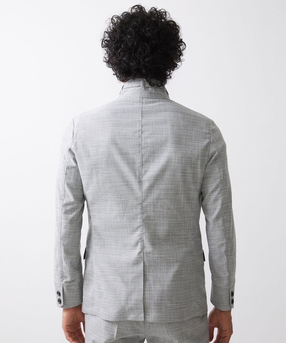 MNDDX05450 MICHEL KLEIN HOMME(ミッシェルクラン オム) ベーシックコンバーチブルジャケット セットアップ ライトグレー