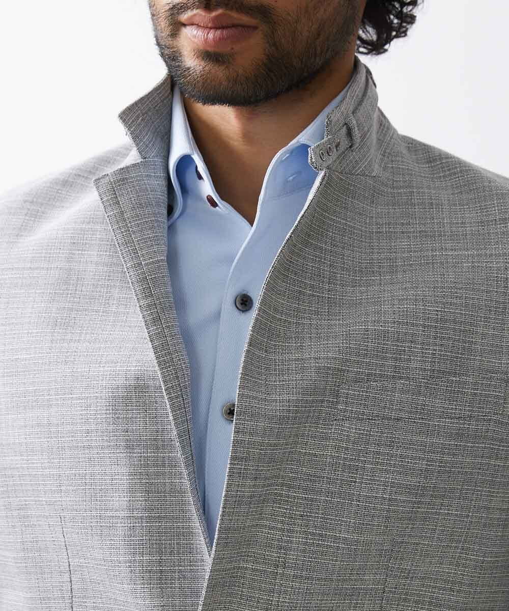 MNDDX05450 MICHEL KLEIN HOMME(ミッシェルクラン オム) ベーシックコンバーチブルジャケット セットアップ ライトグレー