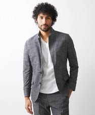 MNDDX05450 MICHEL KLEIN HOMME(ミッシェルクラン オム) ベーシックコンバーチブルジャケット セットアップ グレー